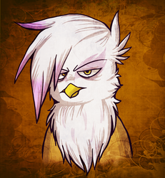 Size: 500x540 | Tagged: dead source, safe, artist:professor-butthole, gilda, griffon, g4, bust, female, portrait, solo