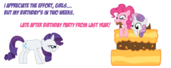 Size: 750x300 | Tagged: safe, artist:christheponyguy, pinkie pie, rarity, sweetie belle, pony, g4