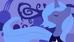 Size: 1400x800 | Tagged: safe, artist:purplelemons, princess luna, pony, g4, female, lineless, s1 luna, solo