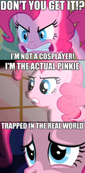 Size: 447x905 | Tagged: safe, pinkie pie, g4, blonic, bluckles, image macro