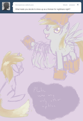 Size: 654x950 | Tagged: safe, artist:a6p, derpy hooves, dinky hooves, pegasus, pony, ask dinky doo, g4, ask, female, mare, tumblr