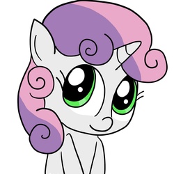 Size: 2000x2000 | Tagged: safe, artist:wackytackysillystraw, sweetie belle, pony, unicorn, g4, cute, diasweetes, female, filly, foal, high res, simple background, solo, white background