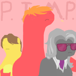 Size: 800x800 | Tagged: safe, artist:netherlips, big macintosh, caramel, hoity toity, earth pony, pony, g4, clothes, male, stallion, sunglasses