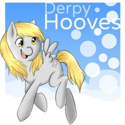 Size: 1080x1080 | Tagged: safe, artist:mylittlerennie, derpy hooves, pegasus, pony, g4, bubble, female, mare, solo