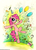 Size: 723x1000 | Tagged: safe, artist:foxinshadow, pinkie pie, earth pony, pony, g4, balloon, cake, female, hat, party hat, solo, streamers