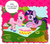 Size: 956x844 | Tagged: source needed, safe, pinkie pie, twilight sparkle, earth pony, pony, unicorn, g4, german comic, official, sparkle world, bush, cake, creepy, cropped, cupcake, dialogue, duo, duo female, faic, female, food, lidded eyes, lying down, magazine, no eyelashes, off model, open mouth, open smile, picnic, picnic blanket, prone, quality, smiling, speech bubble, twilight is a lion, unicorn twilight, wat