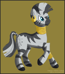 Size: 584x668 | Tagged: safe, artist:marbleyarns, zecora, pony, zebra, g4, female, solo