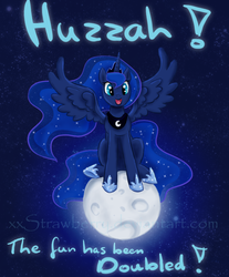 Size: 669x809 | Tagged: safe, artist:xxstrawberry, princess luna, pony, g4, female, solo, tangible heavenly object