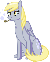 Size: 598x740 | Tagged: safe, artist:baisre, derpy hooves, pegasus, pony, g4, bubble pipe, female, mare, pipe, simple background, solo, transparent background