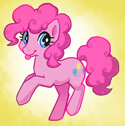 Size: 694x700 | Tagged: safe, artist:lalucca, pinkie pie, earth pony, pony, g4, female, solo
