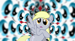 Size: 767x423 | Tagged: safe, derpy hooves, pegasus, pony, g4, creepy, eyeball, eyes, female, mare