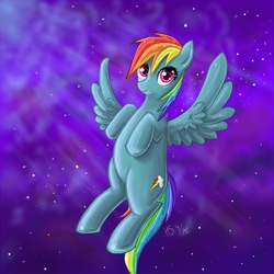 Size: 800x800 | Tagged: safe, artist:nefertie, rainbow dash, pegasus, pony, g4, female, solo