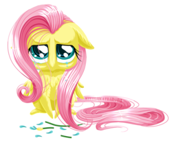 Size: 950x800 | Tagged: safe, artist:kittehkatbar, fluttershy, pony, g4, simple background, solo, transparent background