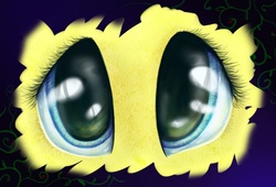 Size: 1584x1080 | Tagged: safe, artist:ruffu, fluttershy, g4, eyes, eyes only, female, looking at you, solo