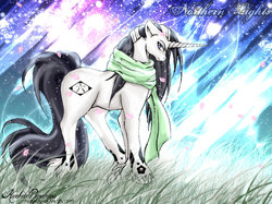 Size: 600x449 | Tagged: safe, artist:alaska-chan, pony, bleach (manga), clothes, kuchiki byakuya, ponified, scarf, solo