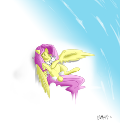 Size: 2550x2616 | Tagged: safe, artist:copycatastrophe, angel bunny, fluttershy, g4, high res