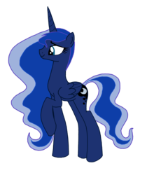 Size: 1600x1822 | Tagged: safe, artist:wolfsknight, princess luna, alicorn, pony, g4, female, mare, simple background, solo, transparent background