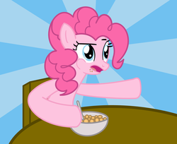 Size: 1535x1255 | Tagged: safe, artist:misterbrony, pinkie pie, pony, g4, cereal, female, meme, solo, vector