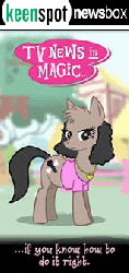 Size: 160x337 | Tagged: safe, oc, oc only, earth pony, pony, female, gif, looking at you, mare, newshounds, non-animated gif, webcomic