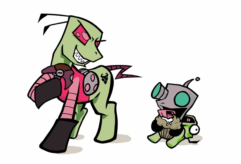 #31772 - gir, invader zim, ponified, safe, zim - Derpibooru - My Little ...