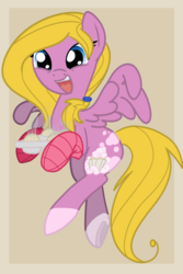 Size: 477x716 | Tagged: dead source, safe, artist:imp-oster, oc, oc only, pegasus, pony, coat markings, open mouth, open smile, pegasus oc, smiling, socks (coat markings)