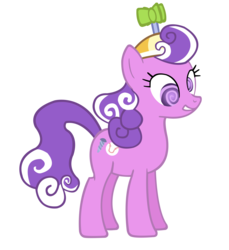 Size: 3000x3275 | Tagged: safe, artist:vexorb, screwball, pony, g4, female, hat, high res, mare, propeller hat, simple background, solo, swirly eyes, transparent background, vector