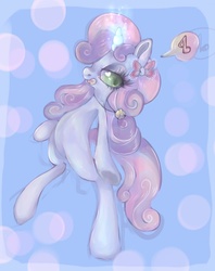 Size: 712x897 | Tagged: safe, artist:coffeechicken, sweetie belle, pony, unicorn, g4, female, filly, solo