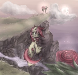 Size: 1063x1024 | Tagged: safe, artist:coffeechicken, roseluck, pony, g4, female, rose, solo