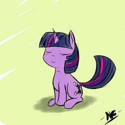 Size: 2000x2000 | Tagged: safe, artist:microgrid, twilight sparkle, g4, filly, foal, high res