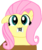 Size: 1520x1792 | Tagged: safe, artist:rainbow-thrash, fluttershy, pony, g4, cute, floppy ears, hnnng, mouth hold, note, one ear down, simple background, solo, transparent background