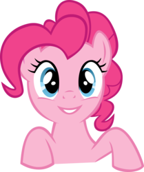 Size: 5000x5987 | Tagged: safe, artist:obtuselolcat, pinkie pie, g4, absurd resolution, happy, recolor, simple background, transparent background, vector