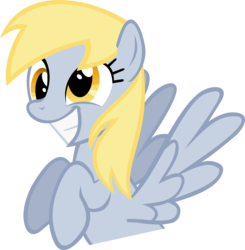 Size: 4500x4601 | Tagged: safe, artist:obtuselolcat, derpy hooves, pegasus, pony, g4, absurd resolution, female, happy, mare, simple background, solo, transparent background, vector