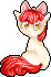 Size: 46x70 | Tagged: dead source, safe, artist:yamashta, apple bloom, earth pony, pony, g4, apple bloom's bow, bow, female, filly, foal, golden eyes, hair bow, picture for breezies, pixel art, red hair, red mane, red tail, sitting, solo, tail, yellow coat, yellow fur