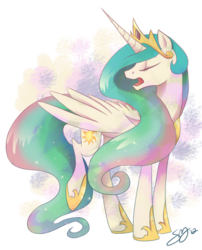 Size: 780x963 | Tagged: safe, artist:probablyfakeblonde, princess celestia, alicorn, pony, g4, female, mare, simple background, solo, transparent background