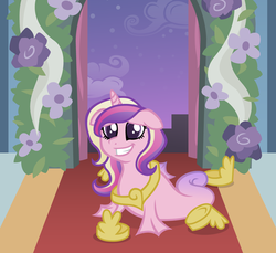 Size: 700x640 | Tagged: safe, artist:broccolimeansfun, princess cadance, sea pony, seahorse, g4, disney, female, solo, the little mermaid