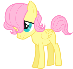 Size: 630x600 | Tagged: safe, artist:daeternal, fluttershy, g4, butterscotch, colt, colt butterscotch, foal, rule 63, simple background, white background