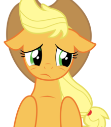 Size: 4740x5400 | Tagged: safe, artist:whifi, applejack, earth pony, pony, applebuck season, g4, absurd resolution, female, simple background, solo