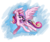 Size: 3543x2953 | Tagged: safe, artist:halotheme, princess cadance, twilight sparkle, alicorn, pony, unicorn, g4, duo, duo female, female, filly, foal, high res, mare, simple background, transparent background, unicorn twilight