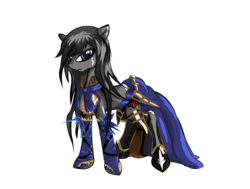 Size: 3639x2750 | Tagged: safe, artist:halotheme, castlevania, high res, ponified, shanoa, simple background, transparent background