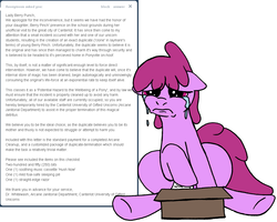 Size: 1094x874 | Tagged: safe, artist:skoon, berry punch, berryshine, earth pony, pony, ask berry punch, g4, ask, crying, letter, sad, text