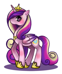 Size: 702x835 | Tagged: safe, artist:poppeto, princess cadance, alicorn, pony, g4, female, mare, simple background, solo, transparent background