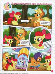 Size: 740x994 | Tagged: safe, apple bloom, applejack, fluttershy, scootaloo, sweetie belle, comic:apple bloom's big adventure, g4, german comic, comic, cutie mark crusaders, german my little pony comic, official content, translation