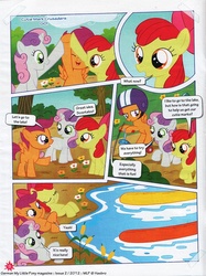 Size: 740x991 | Tagged: safe, apple bloom, scootaloo, sweetie belle, comic:apple bloom's big adventure, g4, german comic, banana boat, comic, cutie mark crusaders, german my little pony comic, my little pony comic, official content, translation