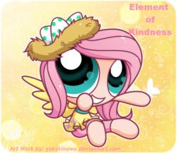 Size: 790x689 | Tagged: safe, artist:yokokinawa, fluttershy, human, g4, humanized, parody, solo, the powerpuff girls