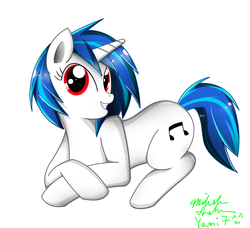 Size: 2980x2712 | Tagged: safe, artist:yami7, dj pon-3, vinyl scratch, pony, g4, female, high res, simple background, solo, white background