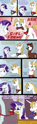 Size: 500x1642 | Tagged: safe, artist:haretrinity, prince blueblood, rarity, okapi, pony, g4, comic