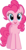 Size: 3249x6240 | Tagged: safe, artist:kittyhawk-contrail, part of a set, pinkie pie, earth pony, pony, g4, cute, diapinkes, female, front, happy, hugpony poses, looking at you, open mouth, simple background, smiling, solo, transparent background, vector