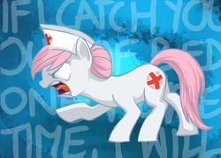 Size: 2000x1433 | Tagged: safe, artist:shirl-ame, nurse redheart, earth pony, pony, g4, angry, female, solo