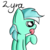 Size: 1000x1000 | Tagged: dead source, safe, artist:fimirae, lyra heartstrings, pony, unicorn, g4, bust, female, licking, simple background, solo, tongue out, transparent background