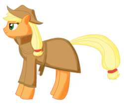 Size: 1011x865 | Tagged: safe, artist:wrongness, applejack, earth pony, pony, g4, clothes, female, simple background, solo